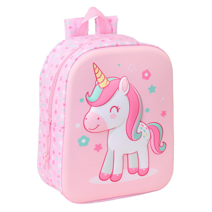 Mochila Infantil Safta Rosa 22 x 27 x 10 cm 3D Mochila Infantil Safta Rosa 22 x 27 x 10 cm 3D