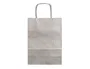 Q-connect Bolsa Papel Kraft Plata XS con Asa Retorcida 180x240x80 mm