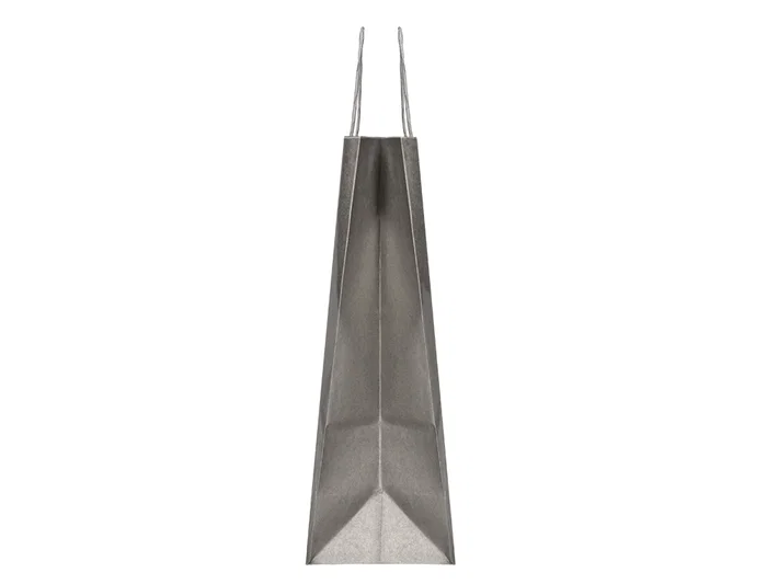 Q-connect Bolsa Papel Kraft Plata XS con Asa Retorcida 180x240x80 mm