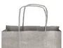 Q-connect Bolsa Papel Kraft Plata XS con Asa Retorcida 180x240x80 mm