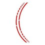 Foliatec Pinstriping Racing Rojo 14 Bandas de 7 mm x 41 cm