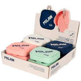 Milan Since 1918 Monedero Pequeño Ripstop con Mosquetón Cierre Cremallera Poliéster 10.3x10x2.5 cm