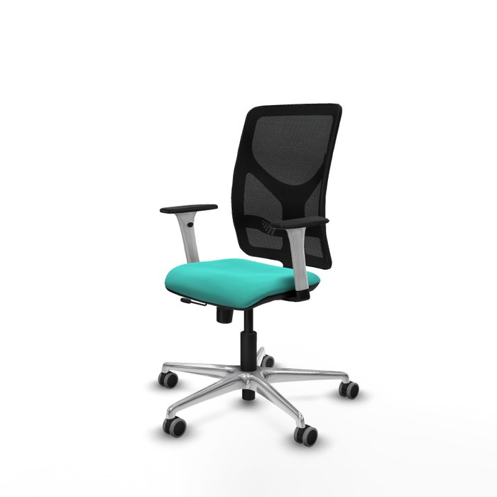 PIQUERAS Y CRESPO Silla de oficina Motilla con mecanismo Sincro/Traslack, Turquesa y Negro PIQUERAS Y CRESPO Silla de oficina Motilla con mecanismo Sincro/Traslack, Turquesa y Negro