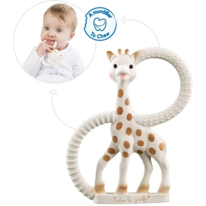Sophie La Girafe Anillo de Dentición Sophie la Jirafa - Juguete para Bebés de Caucho Natural Muy Suave VUL3056560103184