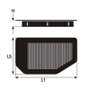 Green Filters Filtro de Sustitución Panel para Porsche 993