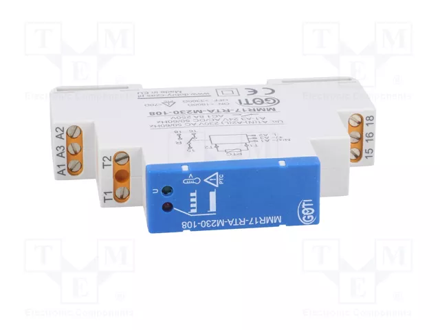 DOBRY CZAS MMR17-RTA-M230-108 Relé de monitorización de temperatura 24VDC DOBRY CZAS MMR17-RTA-M230-108 Relé de monitorización de temperatura 24VDC