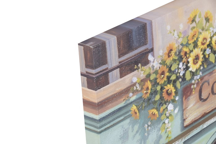 DKD Home Decor Surtido de 4 Cuadros de Lienzo MDF 60x3x80 Multicolor