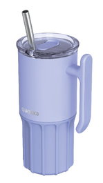 QUOKKA Taza Termo Quokka Acero Inoxidable 720 ml Umi Lavender con Base de Silicona para Mantener Temperatura