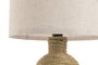 DKD Home Decor Lámpara de Sobremesa Seagrass y Poliéster Marrón 30x30x52 cm