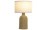 DKD Home Decor Lámpara de Sobremesa Seagrass y Poliéster Marrón 30x30x52 cm