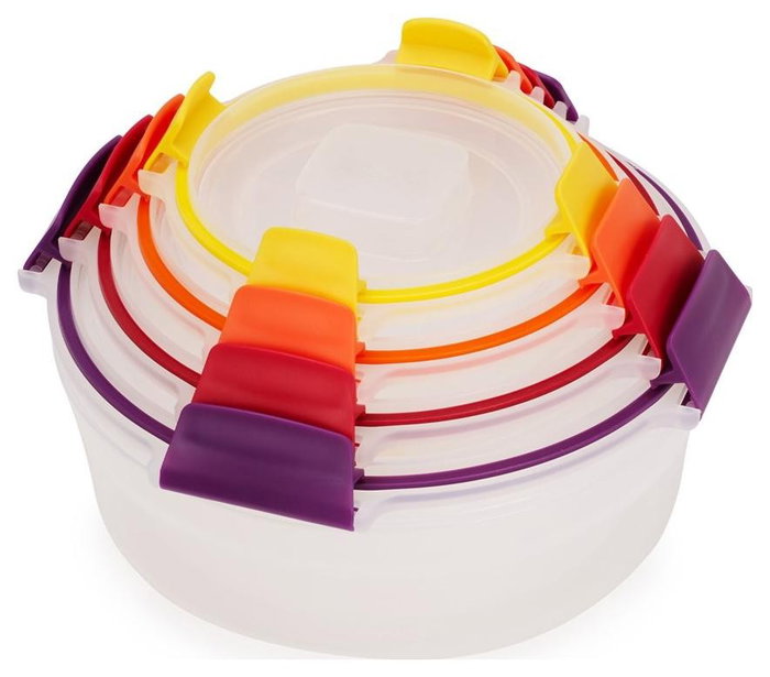 Joseph Joseph Nest Lock Juego de 4 Recipientes Redondos Multicolores