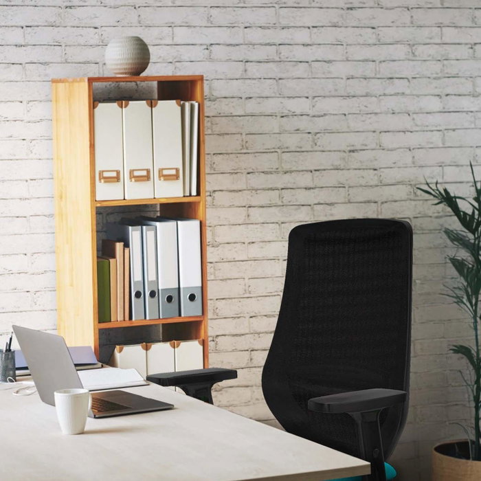 PIQUERAS Y CRESPO Silla de oficina Mardos con mecanismo Sincro/Traslack, Azul claro y Negro PIQUERAS Y CRESPO Silla de oficina Mardos con mecanismo Sincro/Traslack, Azul claro y Negro