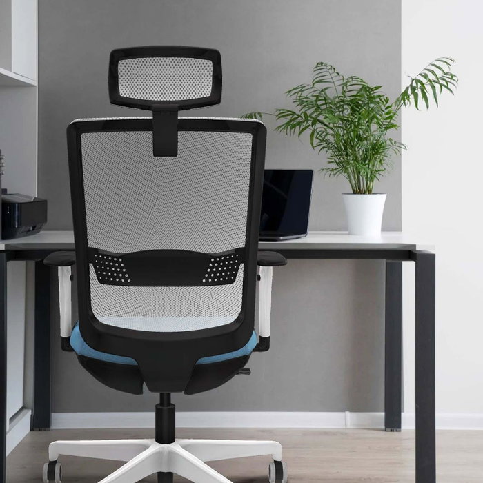 PIQUERAS Y CRESPO Silla de oficina Haches con mecanismo Sincro/Traslack Marrón/Blanco PIQUERAS Y CRESPO Silla de oficina Haches con mecanismo Sincro/Traslack Marrón/Blanco