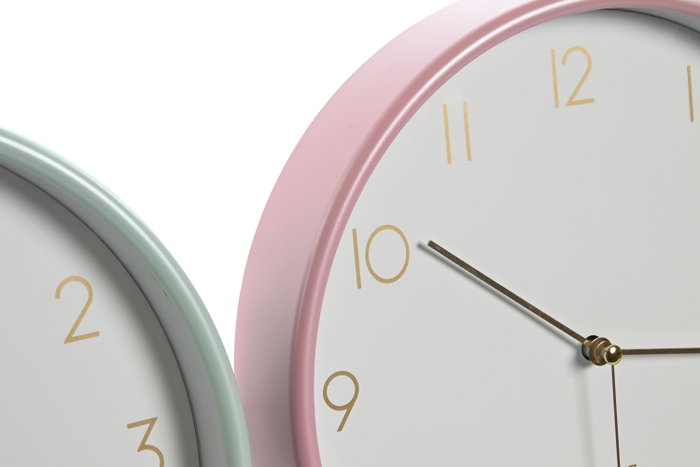 DKD Home Decor Reloj de Pared de PVC - Pack de 3 Unidades Surtidas DKD Home Decor Reloj de Pared de PVC - Pack de 3 Unidades Surtidas