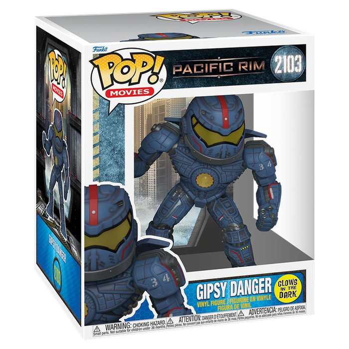 Funko Pacific Rim Super Sized POP! Vinyl Figura Gipsy Danger (Glow) 15 cm
