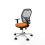 PIQUERAS Y CRESPO Silla de oficina Jorquera, mecanismo Sincro, naranja y gris
