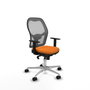 PIQUERAS Y CRESPO Silla de oficina Jorquera, mecanismo Sincro, naranja y gris
