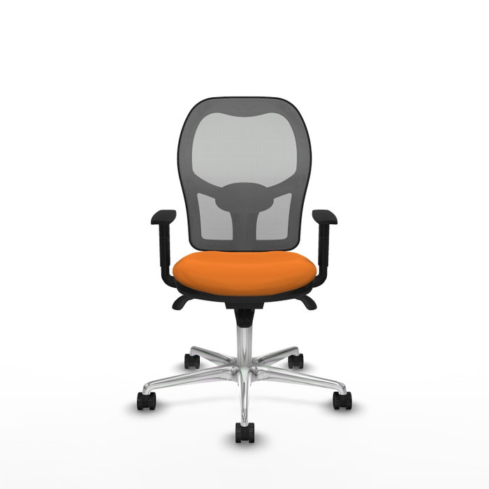 PIQUERAS Y CRESPO Silla de oficina Jorquera, mecanismo Sincro, naranja y gris PIQUERAS Y CRESPO Silla de oficina Jorquera, mecanismo Sincro, naranja y gris