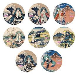 Presence CO., LTD. Katsushika Hokusai x Hatsune Miku Chapas 6 cm Cajas Sorpresa Surtido (8) inevitable