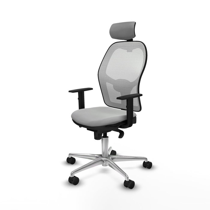 PIQUERAS Y CRESPO Silla de oficina Jorquera Gris claro y Blanco