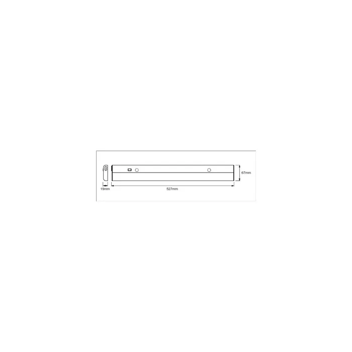 LVE Luminaria Submarina LVE-4058075264618, Delgada para Montaje en Superficie, Versión ECO (Hasta 43 Conexiones) o con Sensor (Hasta 18), para Iluminación Debajo de Armarios
