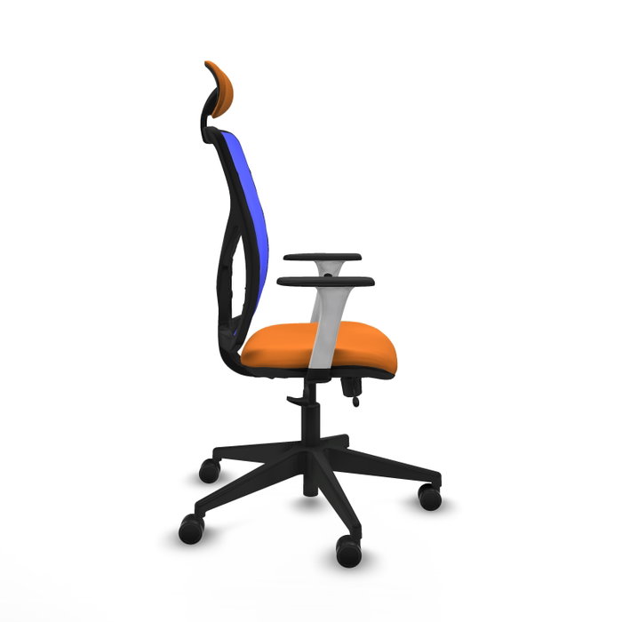 PIQUERAS Y CRESPO Silla de oficina Motilla Naranja y Azul PIQUERAS Y CRESPO Silla de oficina Motilla Naranja y Azul