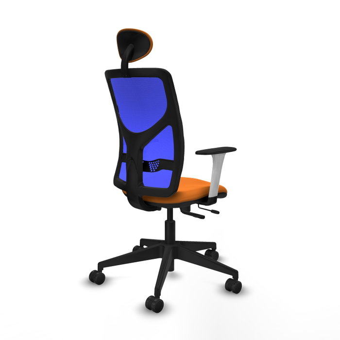 PIQUERAS Y CRESPO Silla de oficina Motilla Naranja y Azul PIQUERAS Y CRESPO Silla de oficina Motilla Naranja y Azul