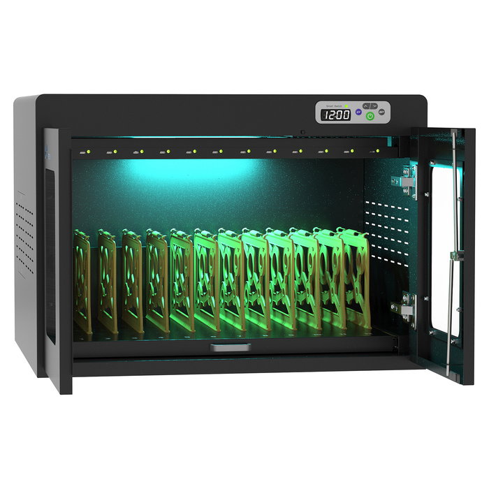 GoodConnections ANTARES PRO N12C Cargador Notebook hasta 15.6" USB-C 65W PD3.0 Desinfección UV-C Negro