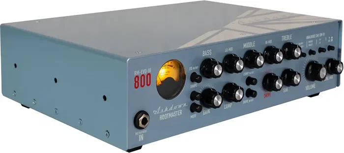 Ashdown Rootmaster Bass Magnifier UK-RBM-800 Cabezal Amplificador para Bajo de 800W con Sub-Harmonic Generator, Compresor y Overdrive