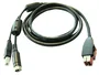 HP Cable en Y con Alimentación USB Negro - Compatible con Sistemas POS RP3000, RP5800, RP7 7100, 7800
