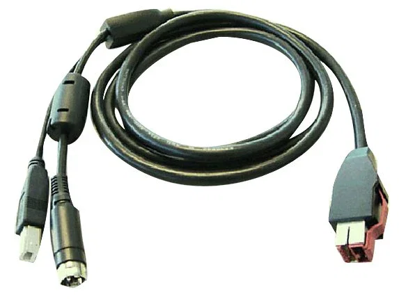HP Cable en Y con Alimentación USB Negro - Compatible con Sistemas POS RP3000, RP5800, RP7 7100, 7800