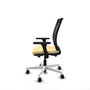 PIQUERAS Y CRESPO Silla de oficina Haches con mecanismo Sincro/Traslack Crema y Negro