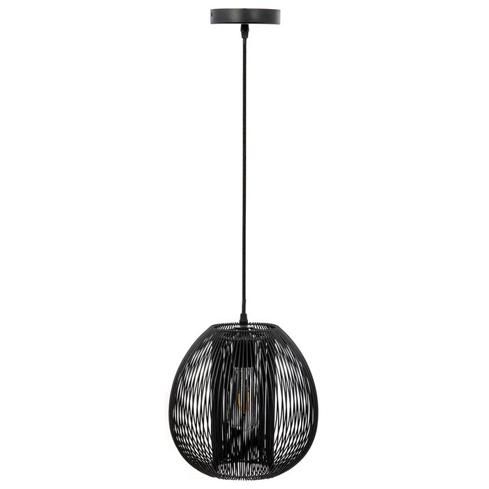 Home Deco Light Luminaire Lámpara Colgante Bola Negra Ø26 cm