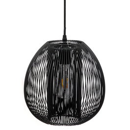 Home Deco Light Luminaire Lámpara Colgante Bola Negra Ø26 cm