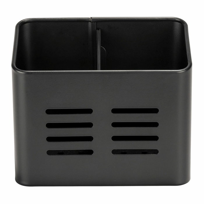Wenko Cesta para cubiertos Baco negro mate