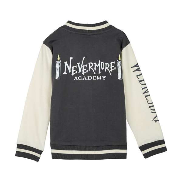 Cerdá Chaqueta Cotton Brushed Baseball Wednsday Talla 14 Años Dark Gray
