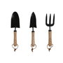 DKD Home Decor Set de 3 Utensilios de Acero Marrón
