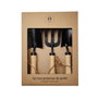 DKD Home Decor Set de 3 Utensilios de Acero Marrón