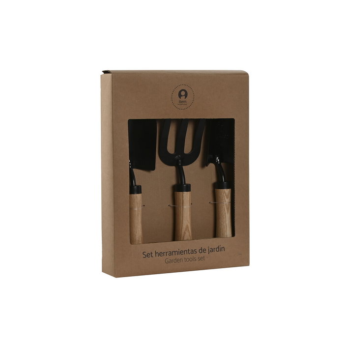 DKD Home Decor Set de 3 Utensilios de Acero Marrón