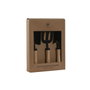 DKD Home Decor Set de 3 Utensilios de Acero Marrón