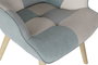 DKD Home Decor Set de 2 Sillones de Lino y Hevea/Rubberwood