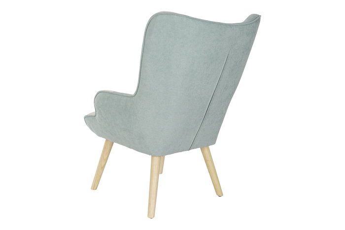 DKD Home Decor Set de 2 Sillones de Lino y Hevea/Rubberwood
