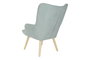 DKD Home Decor Set de 2 Sillones de Lino y Hevea/Rubberwood