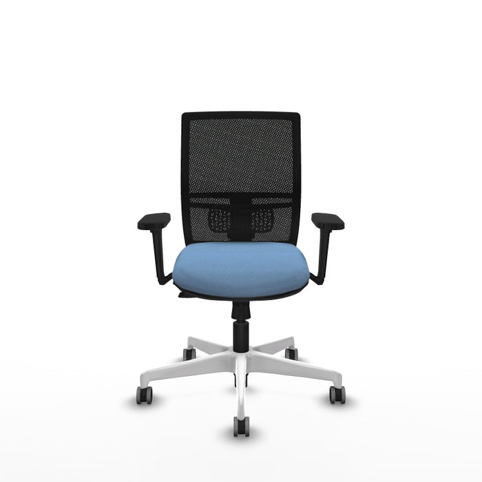 PIQUERAS Y CRESPO Silla de oficina Yunquera Azul cielo con mecanismo Sincro/Traslack