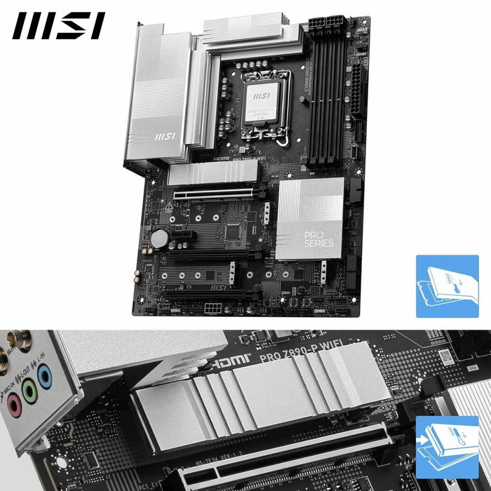 MSI PRO Z890-P WIFI, ATX, Intel Z890, LGA 1851, DDR5