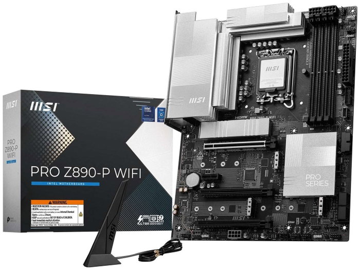 MSI PRO Z890-P WIFI, ATX, Intel Z890, LGA 1851, DDR5