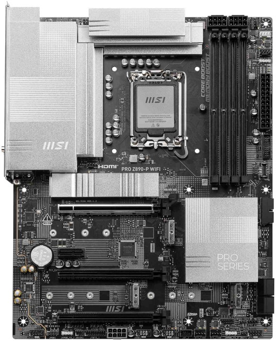 MSI PRO Z890-P WIFI, ATX, Intel Z890, LGA 1851, DDR5