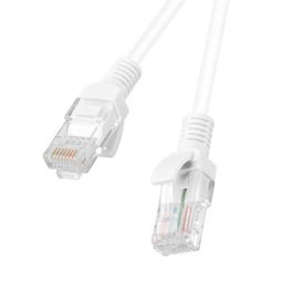 Lanberg Latiguillo Cable de Red Cat.6 150 cm (1.5 m) Blanco - Cable LAN UTP RJ45 - Paquete de 10 Unidades