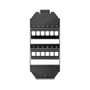 DeLOCK Soporte de montaje para 12 puertos SC Simplex / LC Duplex negro