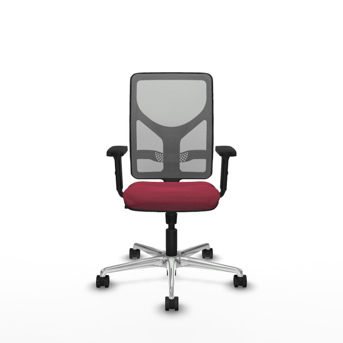 PIQUERAS Y CRESPO Silla de oficina Motilla con mecanismo Sincro, Granate y Gris PIQUERAS Y CRESPO Silla de oficina Motilla con mecanismo Sincro, Granate y Gris
